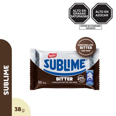 -NESTLE SUBLIME BITTER CN MANI 38 GR