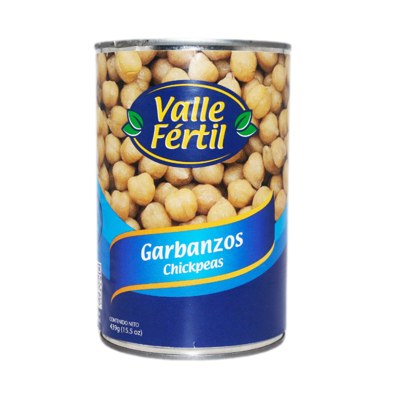 VALLE FERTIL CONSERVA DE GARBANZO EN SALMUERA 439G