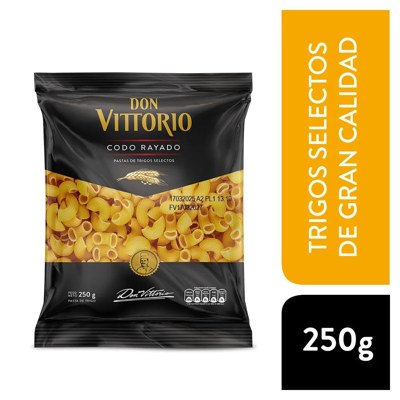 DON VITTORIO FIDEOS CODO RAYADO X250GR