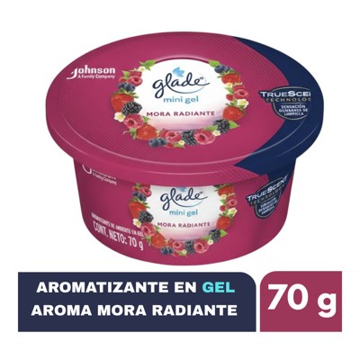 * GLADE MINI GEL MORA RADIANTE 70 GR (55096)
