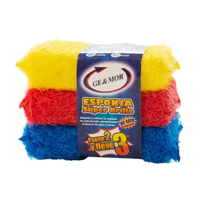 ESPONJA METALICA GEYMOR SUPER BRILLO 3PACK