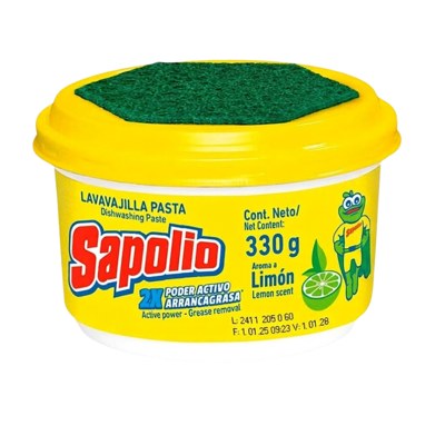 *SAPOLIO LAVAVAJILLA PASTA LIMON X 330GR (8305323)