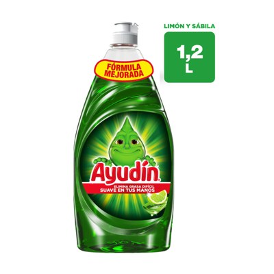 AYUDIN LAVAVAJILLA LIQ LIMON/SAB 1.2LT