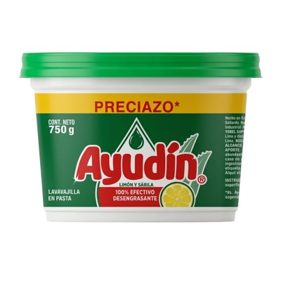 AYUDIN LAVAVAJILLA PASTA LIMON Y SABILA 750 GR