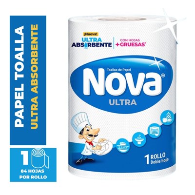 NOVA PAPEL TOALLA ULTRA PQ 1UN