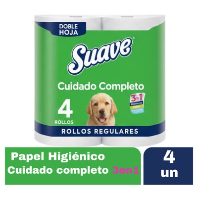 SUAVE PAPEL HIGIENICO CUIDADO COMPLET UN4UN