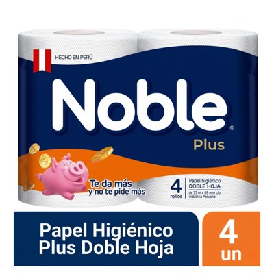 PAPEL HIGIENICO NOBLE PLUS DH UN 4 UN
