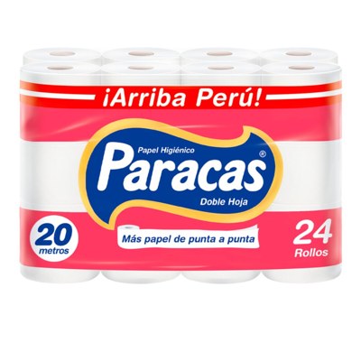 PARACAS PAPEL HIGIENICO ROJO PQX24UN