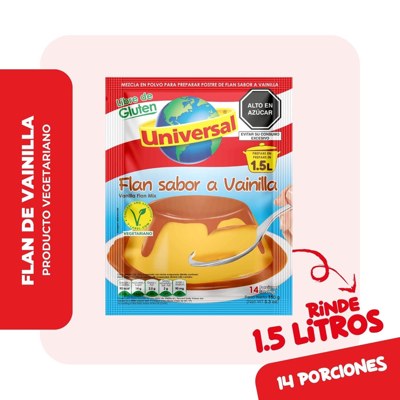 UNIVERSAL FLAN DE VAINILLA X 150GR