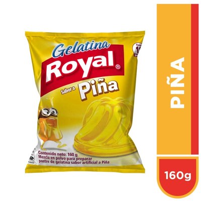 ROYAL GELATINA SABOR PIÑA 160GR