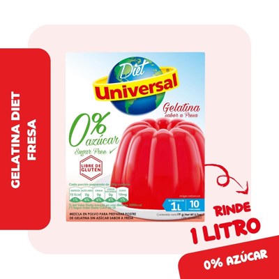 UNIVERSAL GELATI DIET FRESA X19GR
