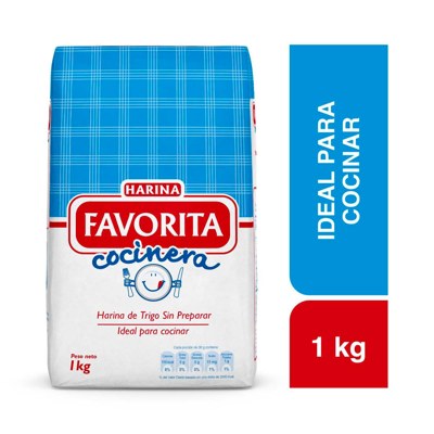 FAVORITA HARINA SIN PREPARAR 1KG (6702008)