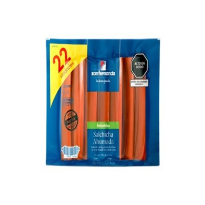 SAN FERNANDO SALCHICHA AHUMADA 968GR 22UND
