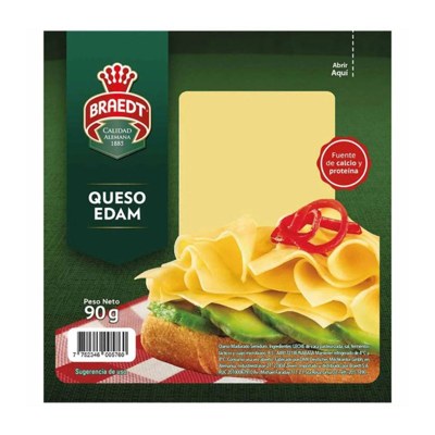 BRAEDT QUESO EDAM X90GR