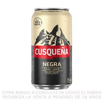 CUSQUEÑA CERVEZA MALTA NEGRA LTA 355ML